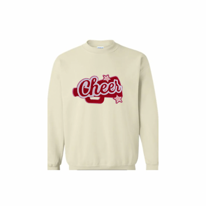 Cheer, Red Megaphone Chenille Patch