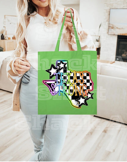 Texas Strong, Neon—Tote Bag