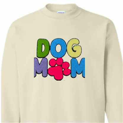 Dog Mom, Colorful Chenille Patch