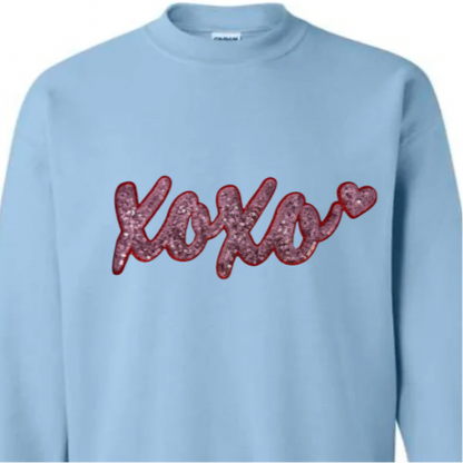 XOXO, Pink Sequin Patch