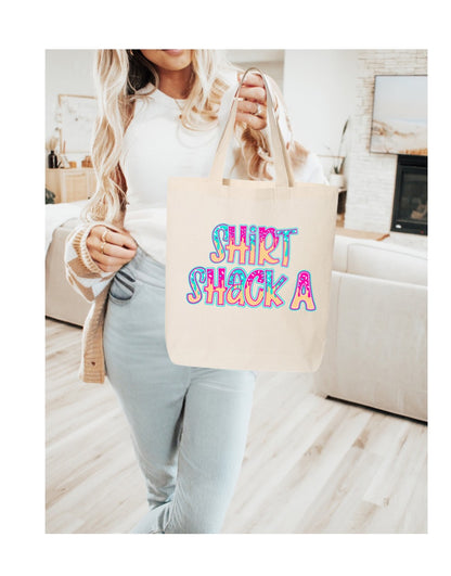 Shirt Shack A “Ice Cream Drip” Tote Bag, Small