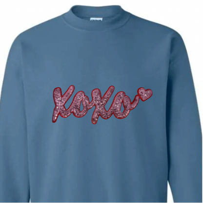 XOXO, Pink Sequin Patch