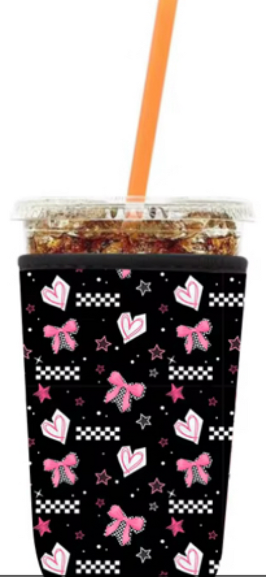 Heart and Bow Koozie