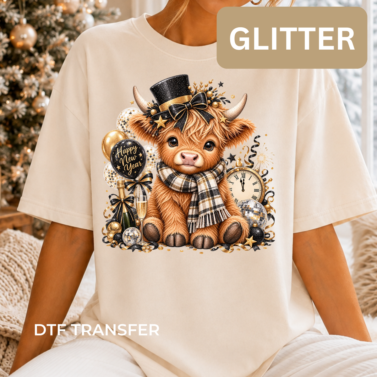 New Year Cow *Glitter