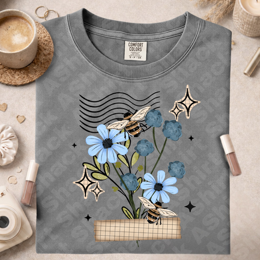 66 blue flowers