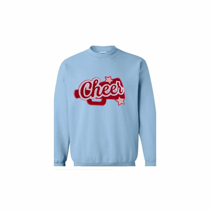 Cheer, Red Megaphone Chenille Patch