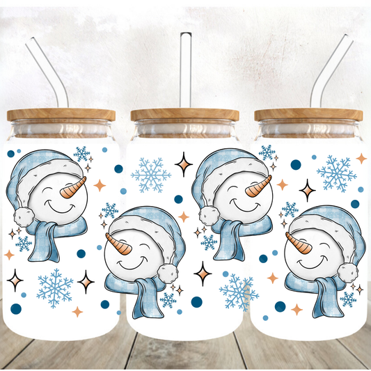 11.14 Cup Wrap #11 Blue Snowman