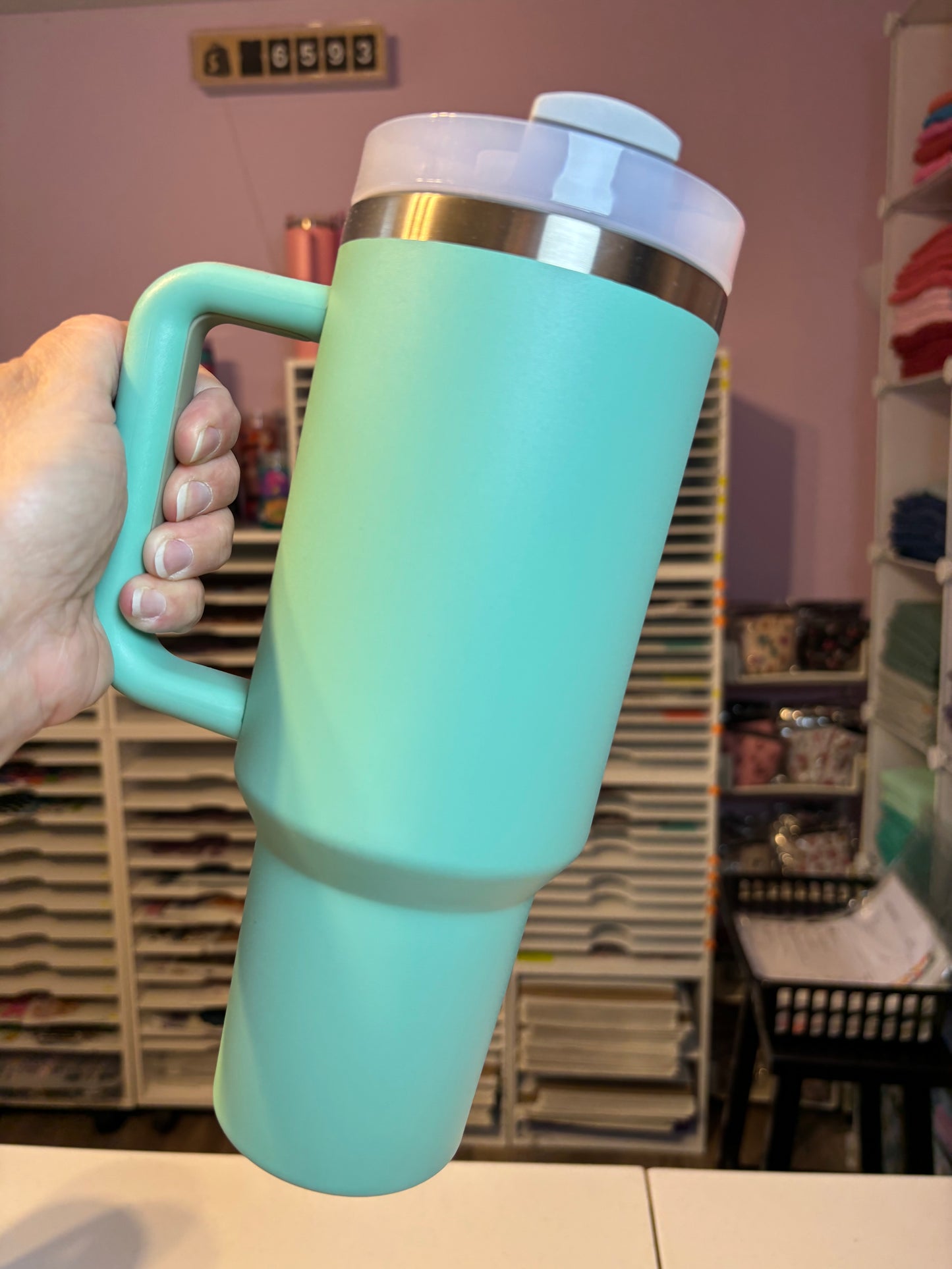 BLANK 40oz-Light Teal