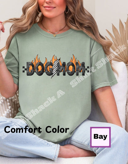 Dog Mom Flames