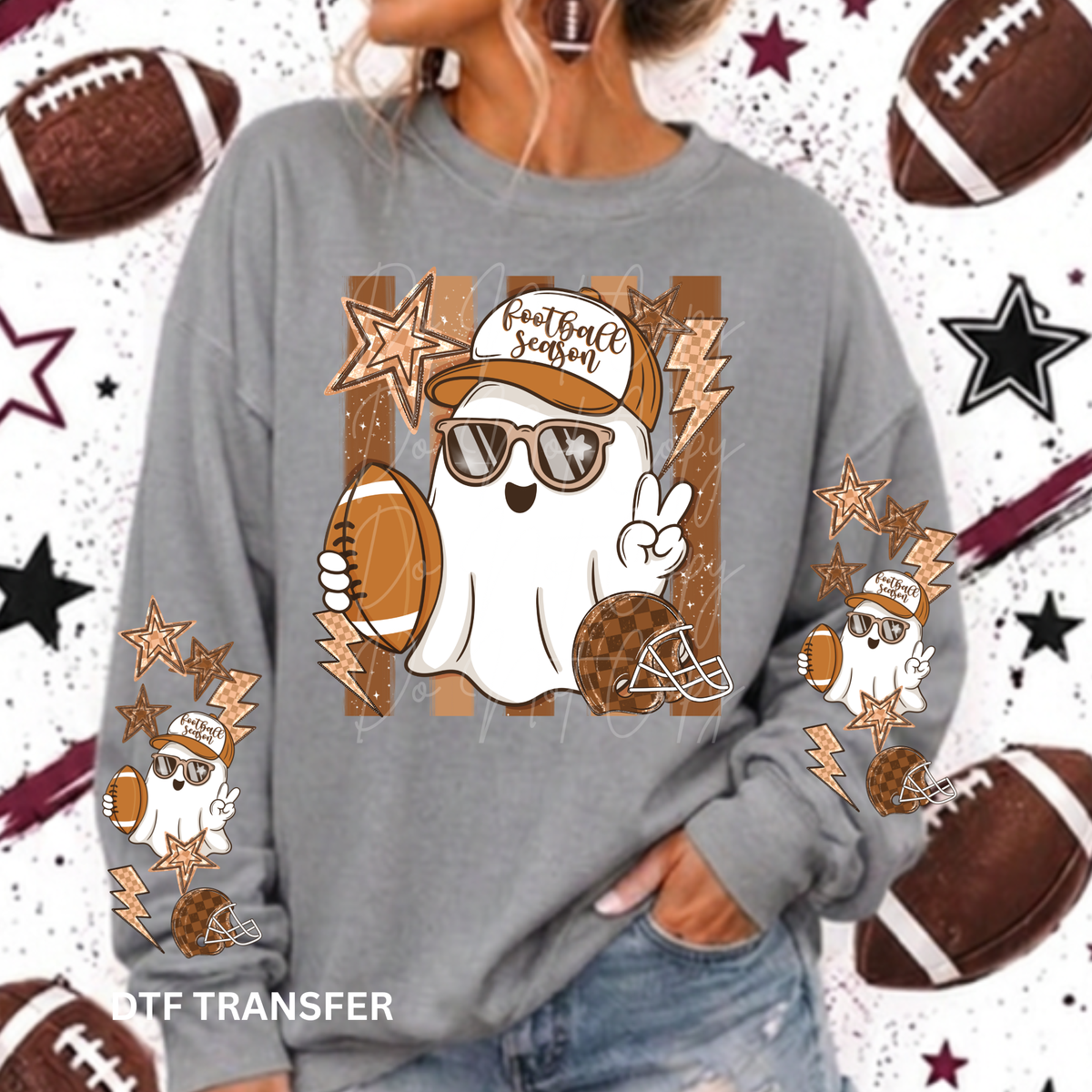 Football Ghost with double sleeves