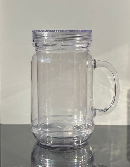 Build A Tumbler -20oz Mason Cup Snow Globe