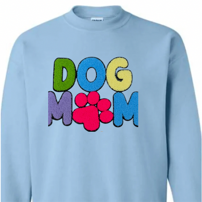 Dog Mom, Colorful Chenille Patch