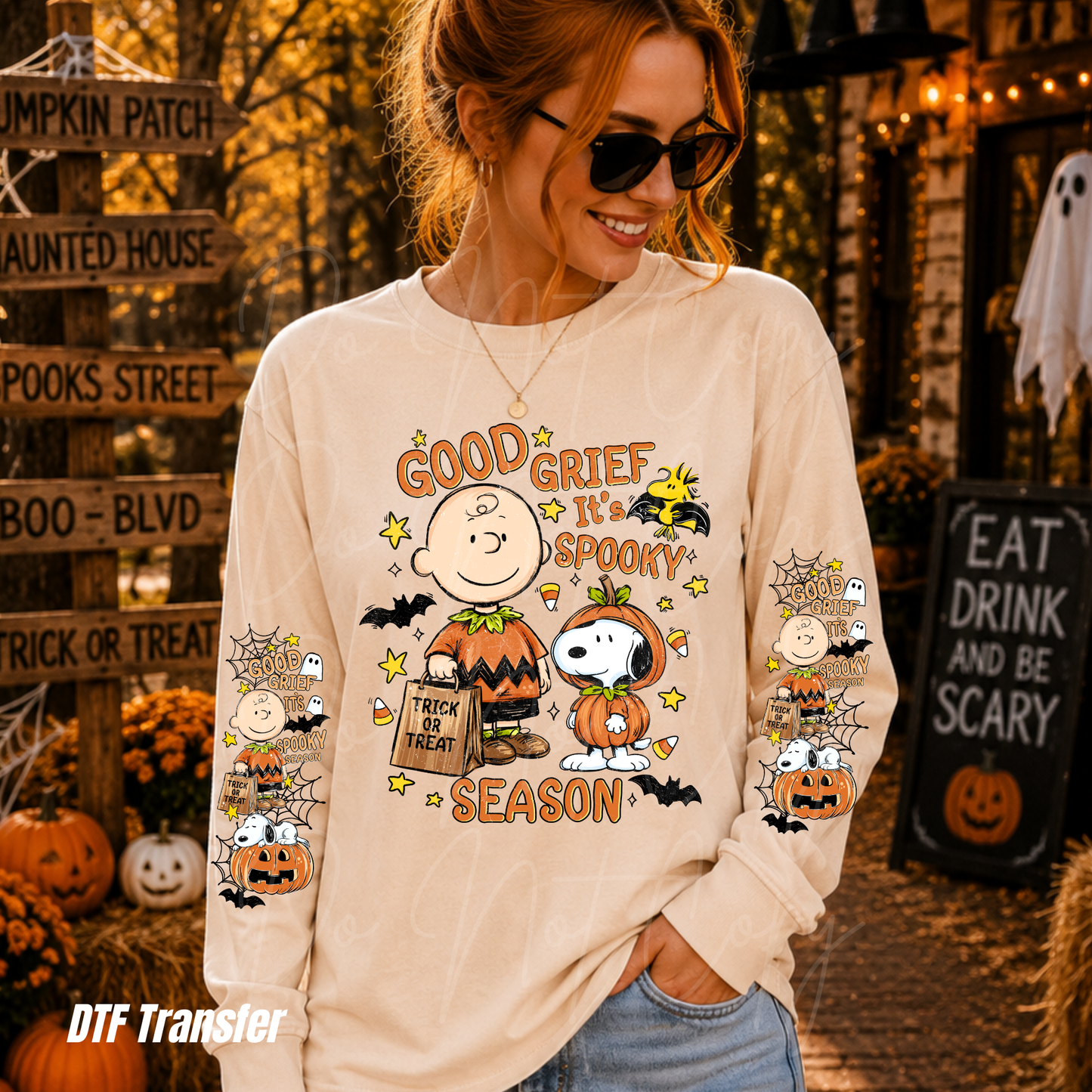 226 good grief it’s spooky season with double sleeves