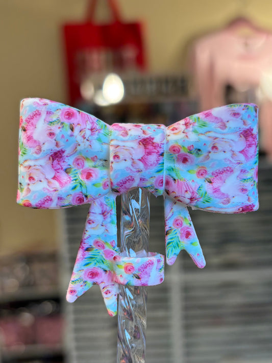 Pig-Bow Straw Topper