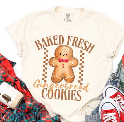 Baked Fresh Gingerbread Cookies