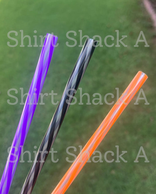 Halloween Trio Straws, Stripes (3 pack)