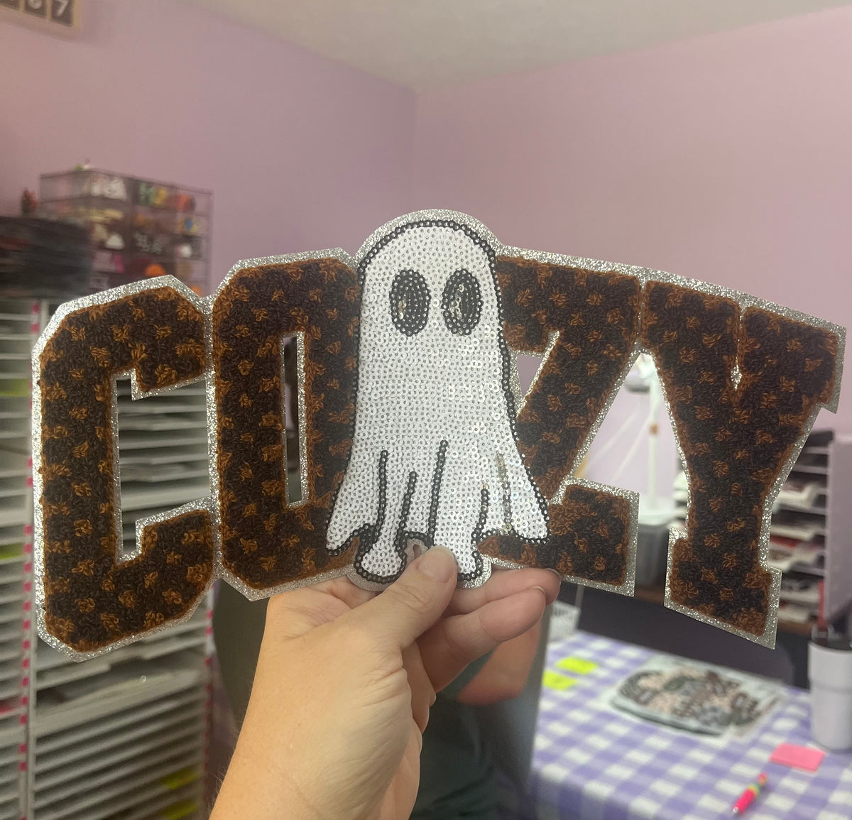 Cozy Ghost Chenille Patch